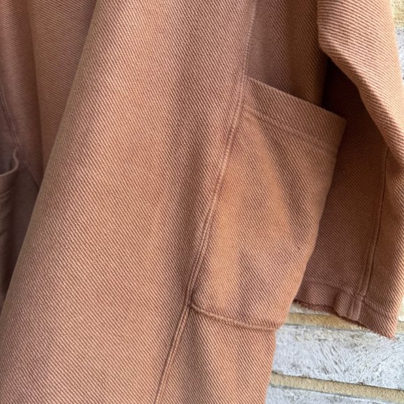 Free People Long Sleeve Willow Antique Oak Polo Knit Tunic Women's Size L - Picture 6 of 9